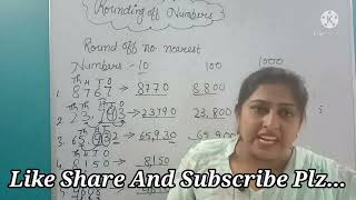 Rounding Off Numbers To Nearest 10100 And 1000  Class 4Th 5Th  TutorJyotiKapoorOnlinestudy [upl. by Leighland]