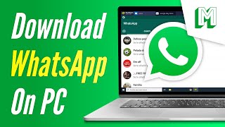 HOW TO DOWNLOAD WHATSAPP on Laptop  Install WhatsApp on PC Windows Free [upl. by Malcah]