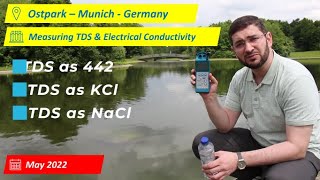 Measuring TDS amp Conductivity  Ostpark Munich Germany  May 2022  Travel for Water [upl. by Nnylyar]