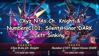 YuGiOh Master Duel  CXyz NAsCh Knight amp Number C101 Silent Honor DARK Left Sinking [upl. by Llibyc]