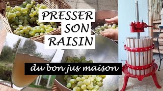 Faire son jus de raisin au pressoir mécanique 🍇 [upl. by Idak85]