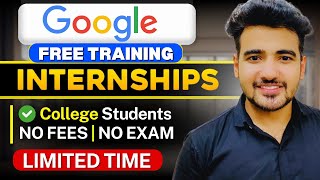 Google Launched Free Training Internships  ₹15 Lakh Stipend  Google Step Internship 2024 [upl. by Nylirac]