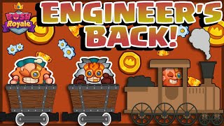 Rush Royale  The ENGINEER Train is Here  My NEW BEST Engineer Deck [upl. by Cioban]