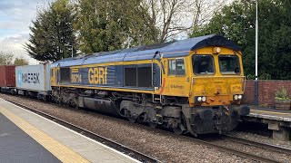 “Cromer Lifeboat” 66714 GBRf 4L65 containers 1403 3E Lea Road 28102024 [upl. by Eednim]