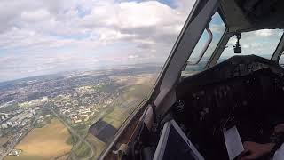 ATR 42320F Landing Brno Turany Airport Czech Republic FREIGHT DOG [upl. by Camille]