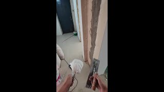 Painter Applying putty  Puttying for renovation putty 241102 [upl. by Anatsirhc]