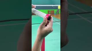 quotQuick and Easy Badminton Grip Wrapping Guidequotbadmintonbadmintontechnique badmintonlovers bwf [upl. by Roswell]