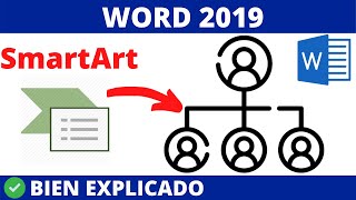 WORD 2019 CÓMO CREAR ORGANIGRAMA CON SMARTART [upl. by Balbinder]