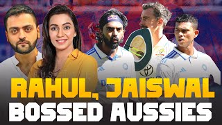 Incredible Yashasvi Jaiswal KL Rahul BOSSED Aussies with 218 runs lead India vs Australia 1st Test [upl. by Jonati]