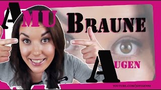 AUGEN MAKE UP braune Augen ♥ AlltagsMakup ♥ AMU Tutorial by justänni [upl. by Arriaet]