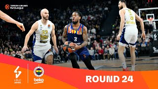 ASVELFenerbahce  Round 24 Highlights  202324 Turkish Airlines EuroLeague [upl. by Jasisa]