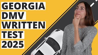 Georgia DMV Written Test 2025 60 Questions with Explained Answers [upl. by Enrobso]