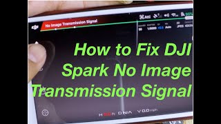 DJI Spark No Image Transmission Signal [upl. by Bierman]