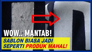 Wow Menakjubkan Sablon Rubber Setelah di Press [upl. by Grindlay145]