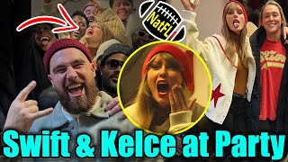 So Sweet Taylor Swift amp Travis Kelce attended Chiefs Celebration Party on Sunday night [upl. by Fritzie]