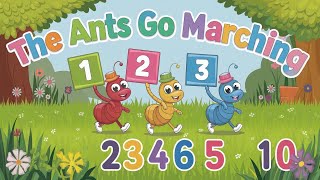 The Ants go marchingcounting song for kidscartoonticks nurseryrhymes [upl. by Unni]