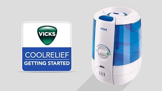 Vicks CoolRelief Filter Free Humidifier  VapoSteam VUL600  Getting Started [upl. by Ahsenac50]