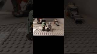 Boba Fett Beats up the Mandalorian mandalorian starwars stopmotion [upl. by Blondie]