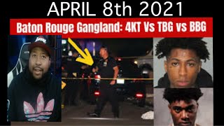 Akademiks reacts to gang war in Baton Rouge NBA 4KT Vs TBG Vs BBG [upl. by Atiuqaj238]