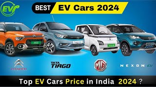 Top EV cars in India 2024  Best EVs with Price amp Features  Tata Nano EV ka dar [upl. by Hokanson]