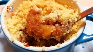 RICETTA CRUMBLE di MELE senza UOVA dolce FACILE E VELOCE [upl. by Svend]