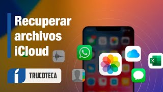 Cómo recuperar ARCHIVOS y datos borrados de iCloud  iPhone  iPad ¡MUY FÁCIL [upl. by Hamlin]