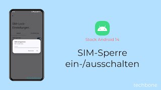 SIMSperre einschalten oder ausschalten Android 14 [upl. by Johiah]