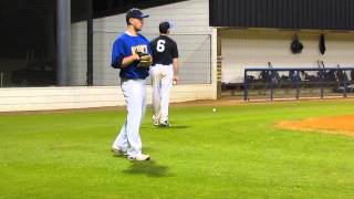 Austin Slover Playing for Vincennes University Blazer Baseball Team [upl. by Atekin]