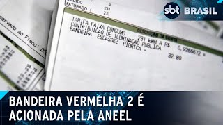 Aneel aciona bandeira vermelha 2 e conta de luz ficará mais cara em setembro  SBT Brasil 310824 [upl. by Norval]