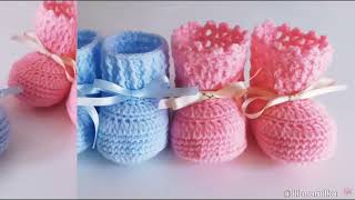 LOS MEJORES ESCARPINES de YOUTUBE ¡10 diseños a crochet hermosos 💖 [upl. by Pamelina]