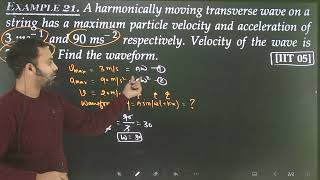 Ex21 Waves Numericals FROM SL Arora 11th physics based on Progressive Wave [upl. by Ielirol]