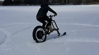 Fat Bike Ski on LaMere Electric Fat Bike so Awesome [upl. by Aztiley]