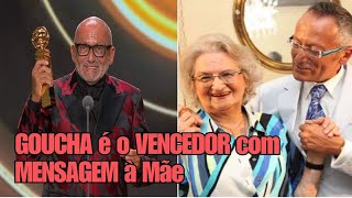 GOUCHA é o GRANDE VENCEDOR do GLOBO DE OURO com MENSAGEM PROFUNDA à mãe e amigos [upl. by Netsew]