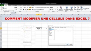 Comment modifier une cellule dans excel  Explication et démonstration [upl. by Leeda285]