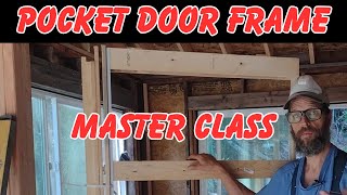 How to Install a POCKET DOOR FRAME kit 5 simple STEPS Contractor Explains [upl. by Edmee]