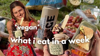 easy summer recipes  vegan what i eat in a week 🍦☀️ [upl. by Leugar]