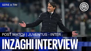 SIMONE INZAGHI INTERVIEW  JUVENTUS 11 INTER 🎙️⚫🔵 [upl. by Nosmoht]