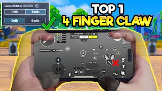 How To Get The Best 4 Finger Claw Control Setting  BGMI amp PUBG MOBILE [upl. by Pontone]