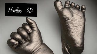 Manos 3D de bebes  DIY con Pe [upl. by Ellemac]