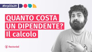 Quanto COSTA un DIPENDENTE Le voci da considerare nel CONTO ECONOMICO [upl. by Ahsekal]