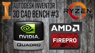 3D CAD PC Hardware Benchmark 3  Ryzen amp Quadro M4000 vs FirePro W9100 [upl. by Esinehc121]