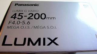 HD GF2 45200mm LENS UNBOXING PANASONIC LUMIX [upl. by Lluj757]