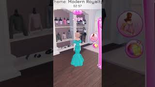 ROBLOX Dress to Impress but I have to use the colour cyan and the kitty from the codes Part 16 [upl. by Adolpho532]