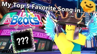 My TOP 5 Favorite Song in RoBeats  Roblox [upl. by Lilith]