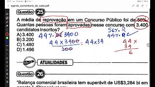 CONCURSO PREF DE CASTANHAL  QUESTOES DE MATEMATICA  BANCA CETAP [upl. by Gerk592]