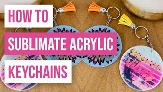 ❤️ How To Sublimate Acrylic Keychains [upl. by Jenifer]