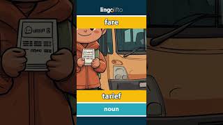 🇬🇧🇳🇱 fare  tarief  vocabulary builder  learn English  laten we Engels leren [upl. by Riocard244]