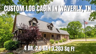 Custom Log Cabin for Sale in Waverly Tennessee [upl. by Mussman]