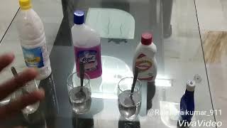 Modicare Stericlean Demo with Lizol n Patanjali phynial amazing phynial Stericlean [upl. by Dnalyram]