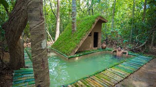 Building a Primitive House With the most Beautiful Around Bamboo Swimming Pool [upl. by Ssepmet]